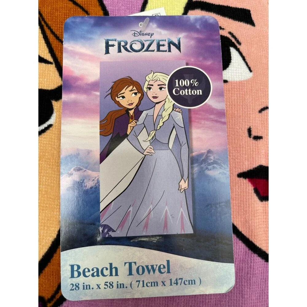 Disney Cartoon Figures Kids 3+ 100% Cotton Beach towl lot 28